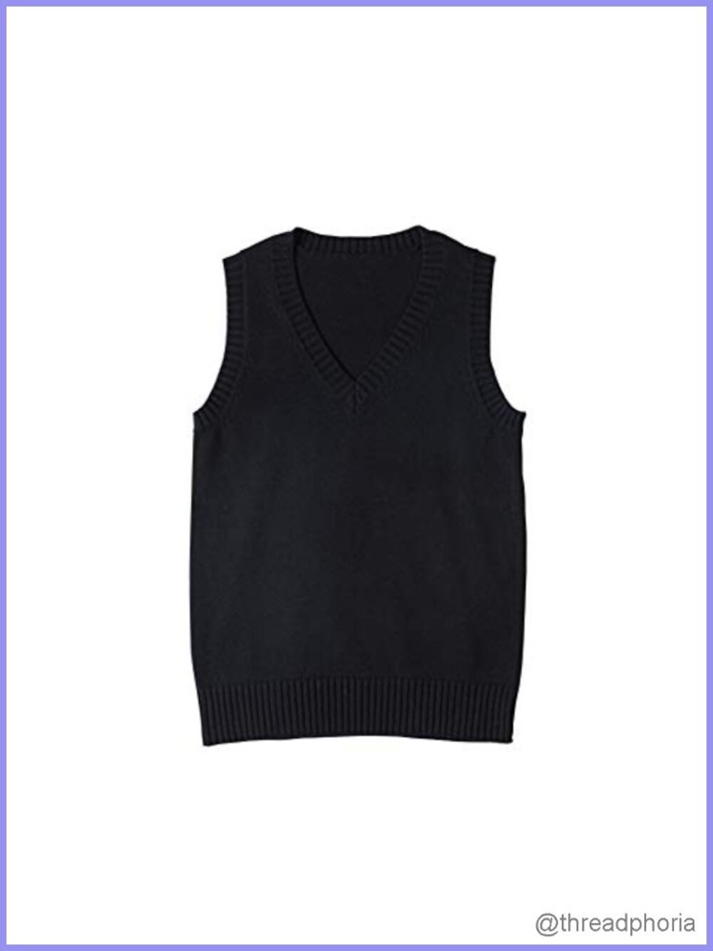 Women's Cotton V-Neck Sleeveless Sweater Vest Ribbed Knit Pullover Tank